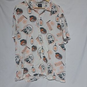 Naruto Shippuden Mens XL All‎ Over Print Button Down